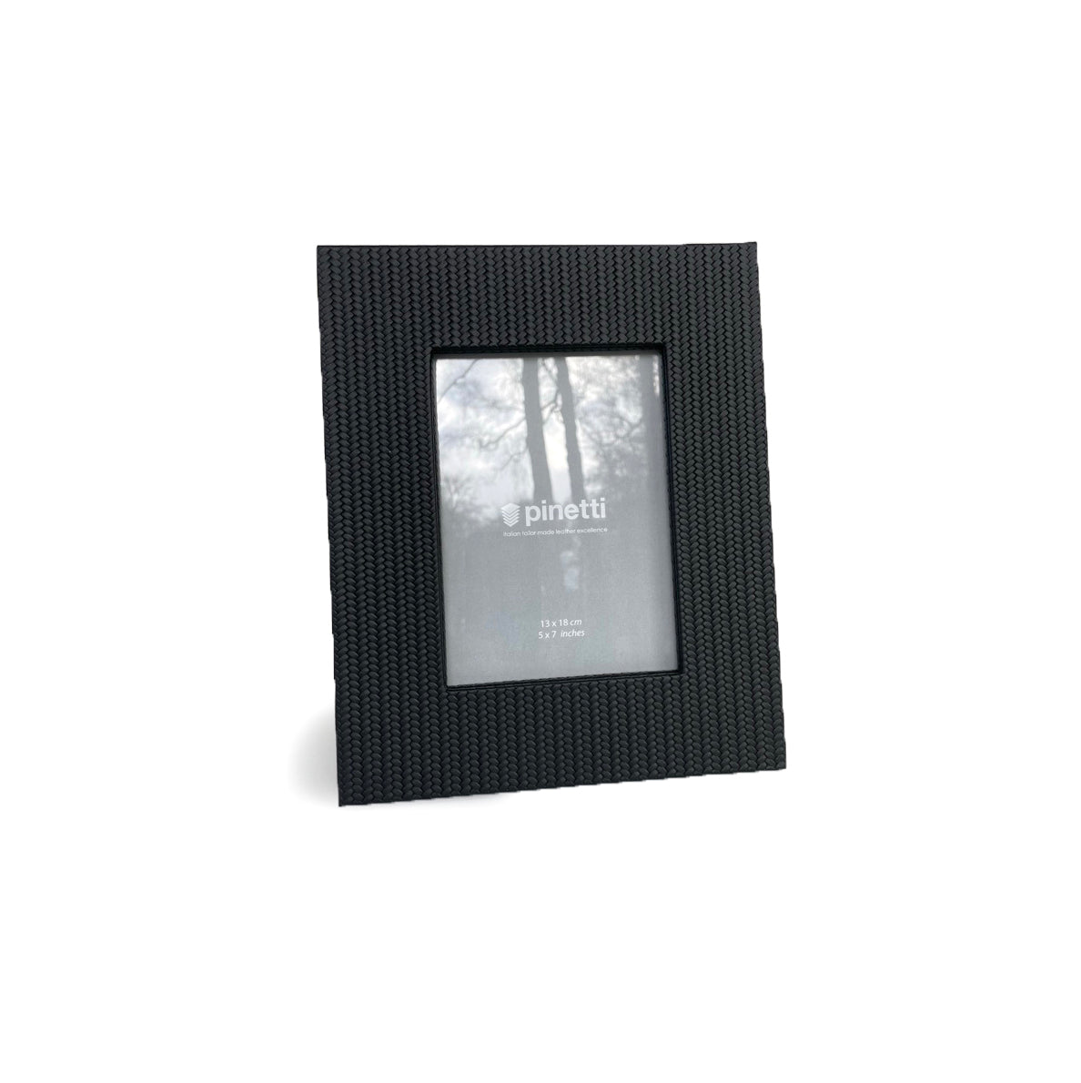 Pinetti_ leather_foto_frame_firenze_black for 13 x 18 cm photos