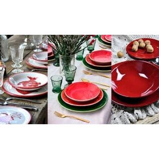 Arcucci_Ceramics_Dinner_plates_Materia_and_Osteria_Red_table_setting