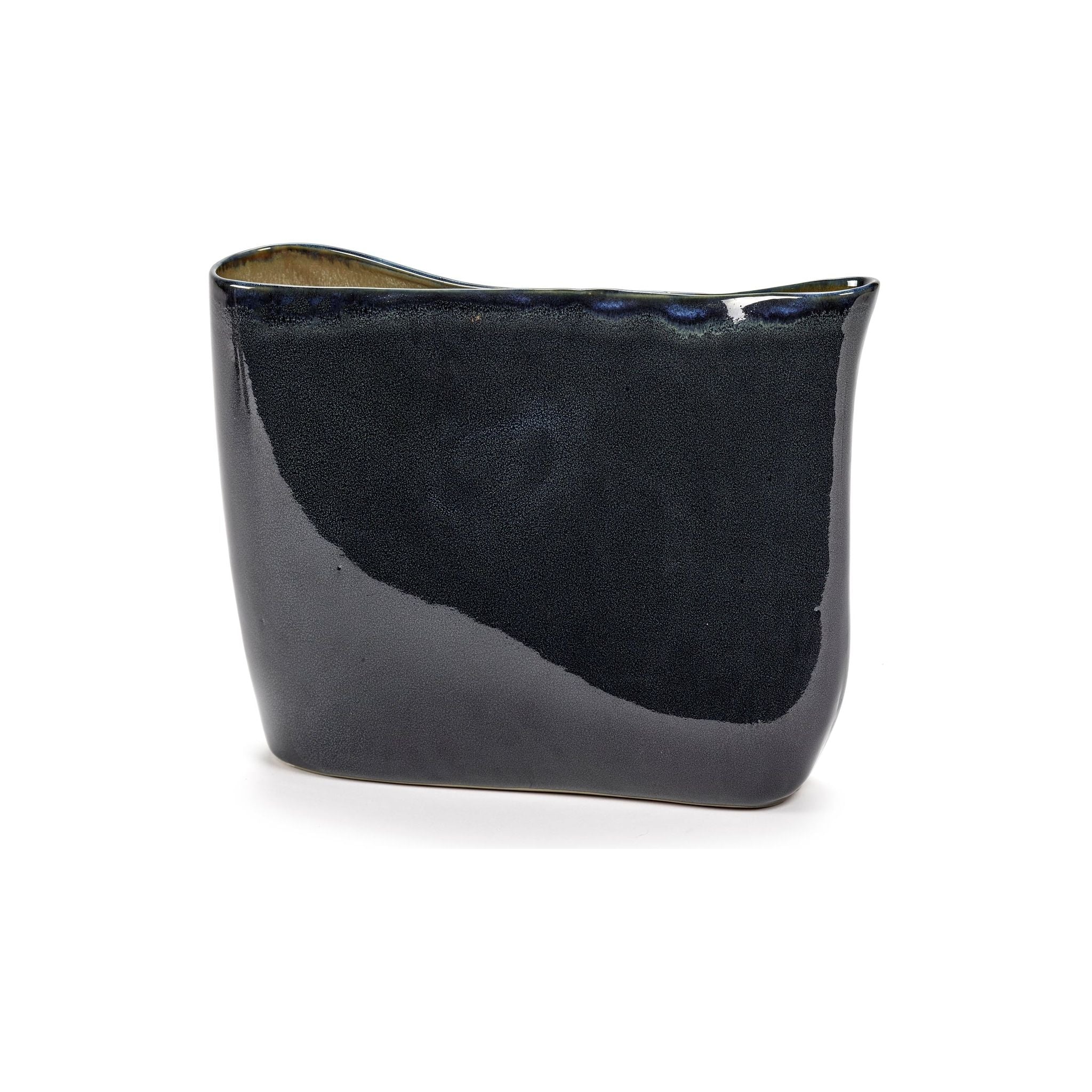Serax_Vase_Low_DarkBlue_Misty_Grey-Anita_le_Grelle