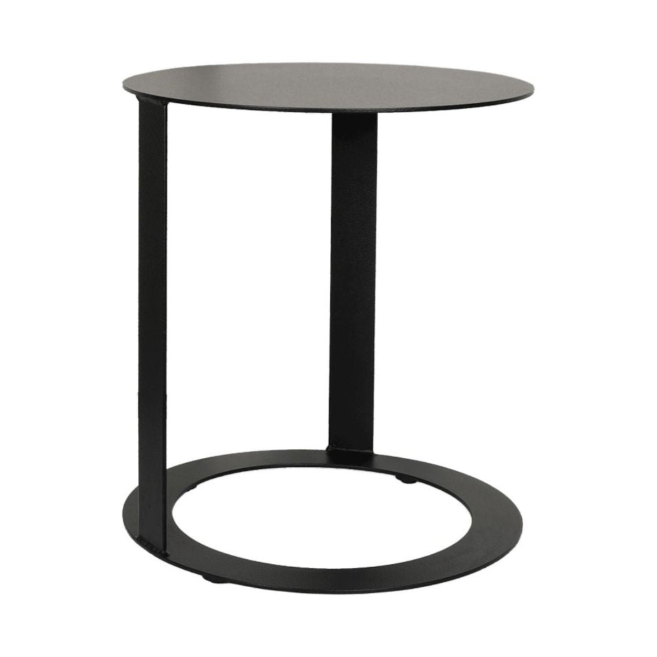 Scapa Home round black outdoor side table Limni (40x45cm)2