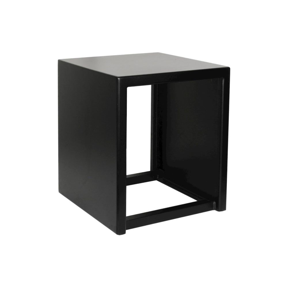 Scapa Home square black outdoor side table Limni (35x35x40cm)2