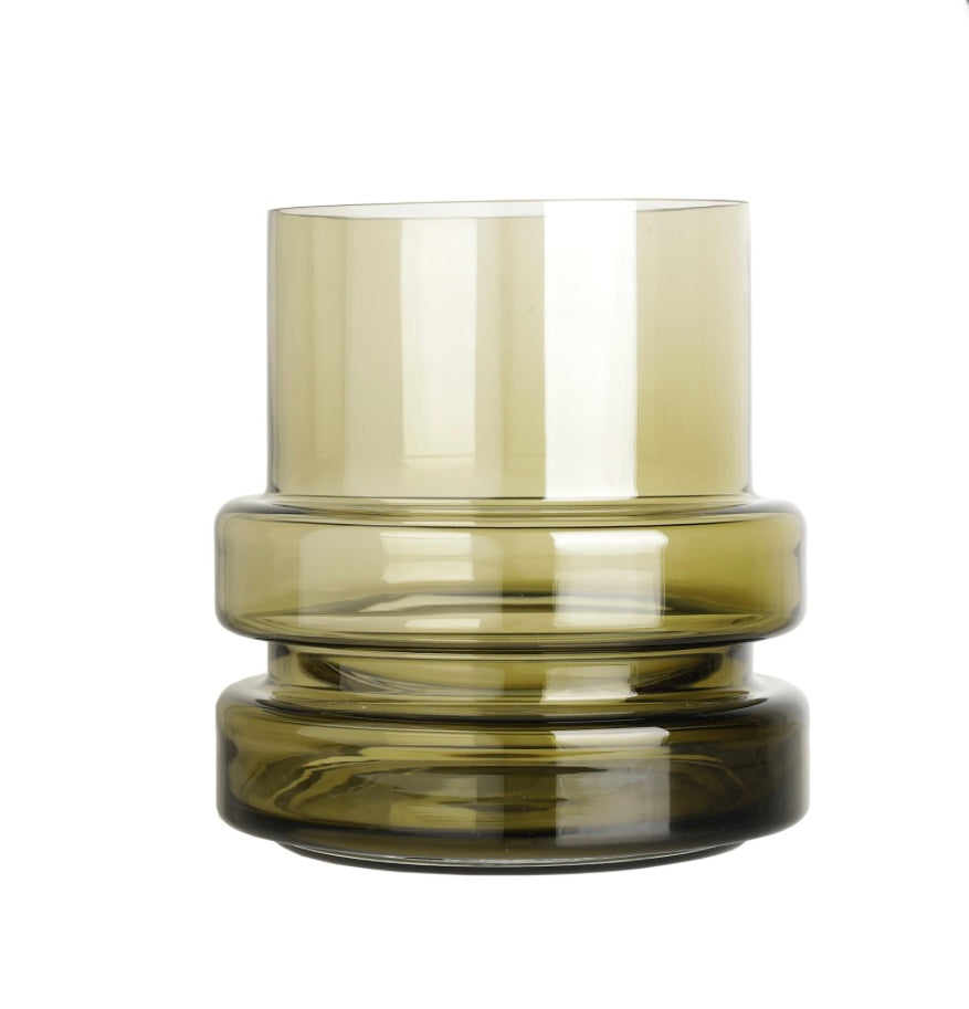 Scapa Home glazen vaas 'Milou' in khaki