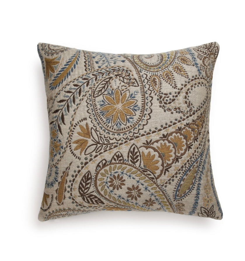 Scapa Home sierkussen 'Portobello' in paisley bruin en blauw