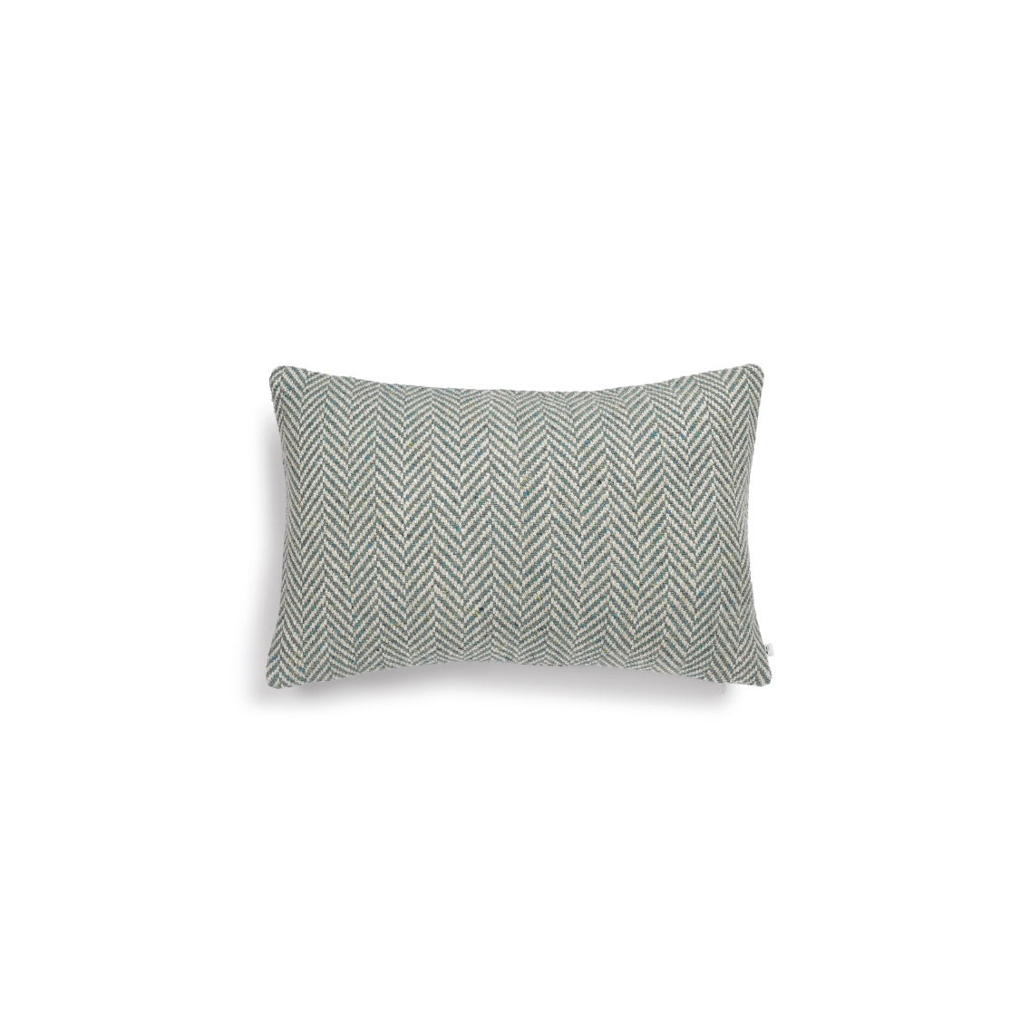 Scapa Home decorative cushion 'Alton' with herringbone pattern in blue green 40 x 60 cm