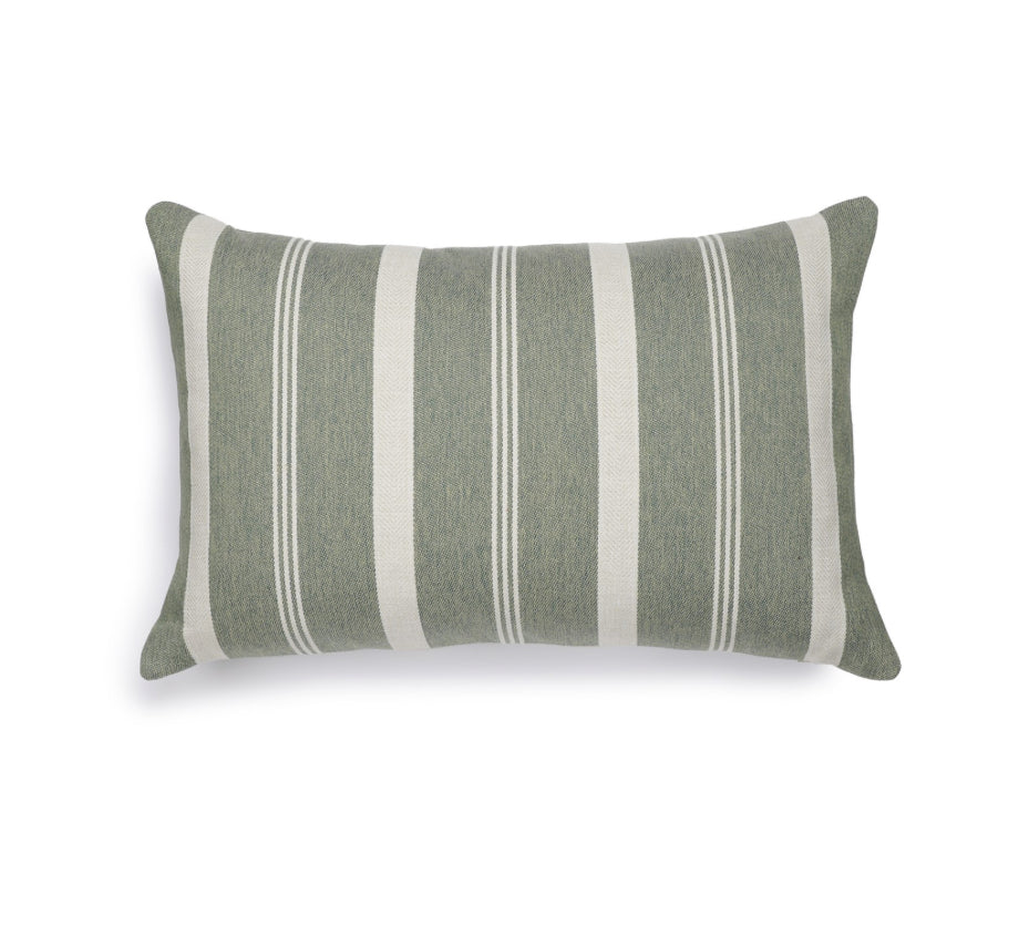 Scapa Home langwerpig buitenkussen â€˜Berberâ€™ in groen 40 x 60 cm