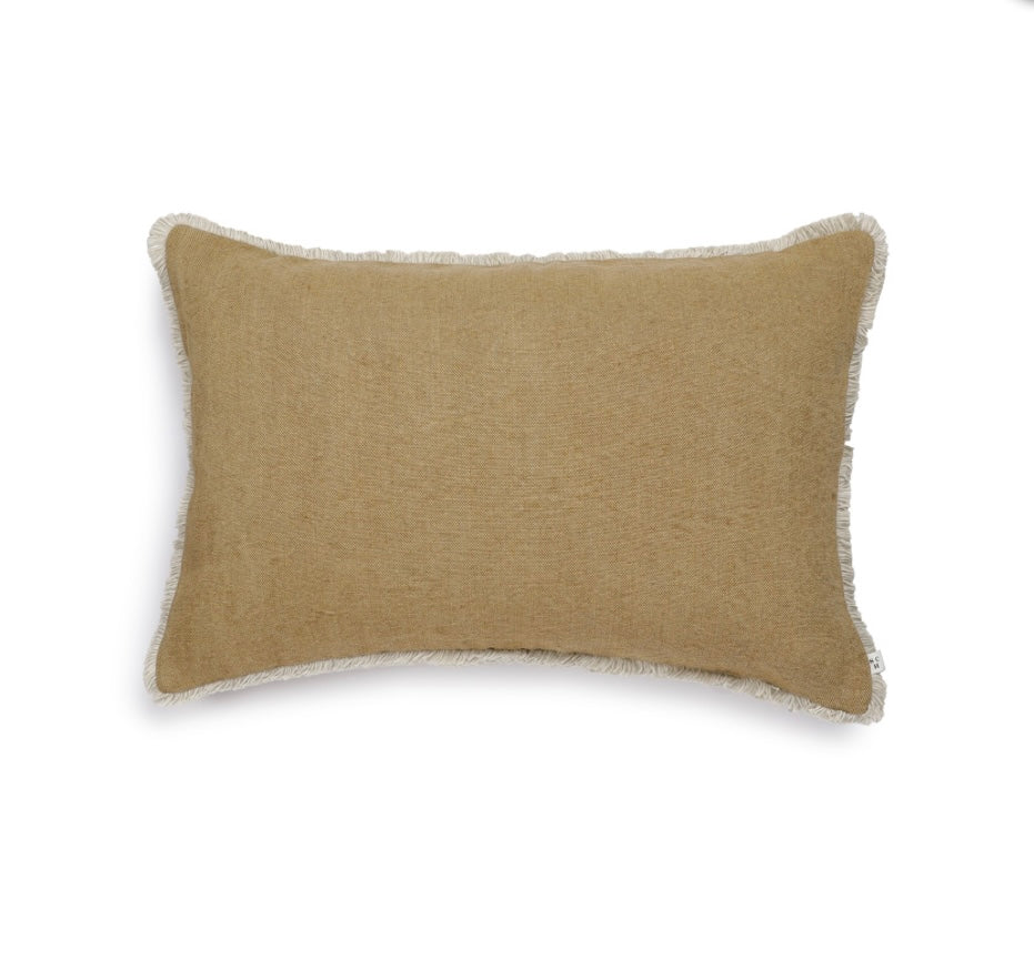 Scapa Home langwerpig sierkussen â€˜Comoâ€™ in camel 40 x 60 cm