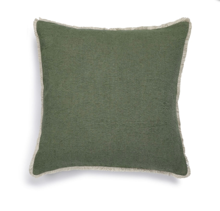 Scapa Home sierkussen â€˜Comoâ€™ in groen 60 x 60 cm