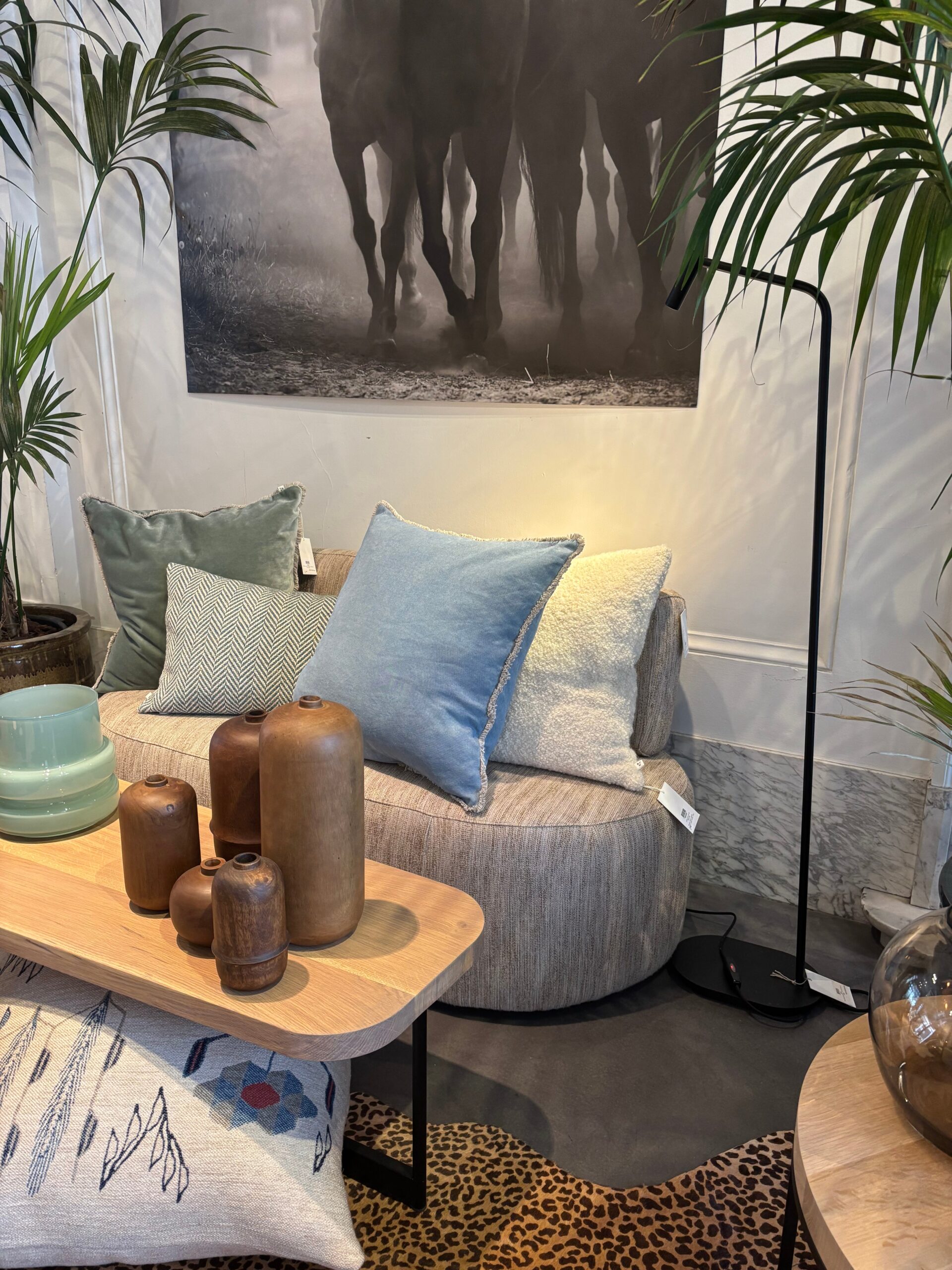 Scapa Home sierkussen 'Luton' 'Alton' en â€˜Comoâ€™ in licht blauw 60 x 60 cm